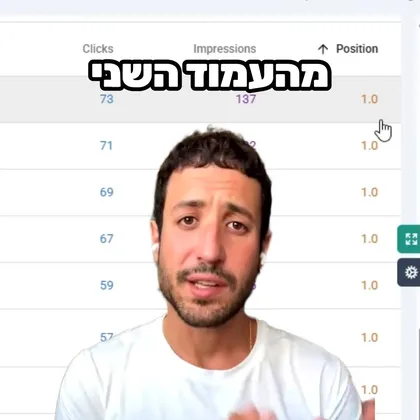 תכירו את אחת השיטות האפקטיביות להשתמש בדאטה שלכם מהסרצ' קונסול כדי להזיז את הדירוגים מהעמו